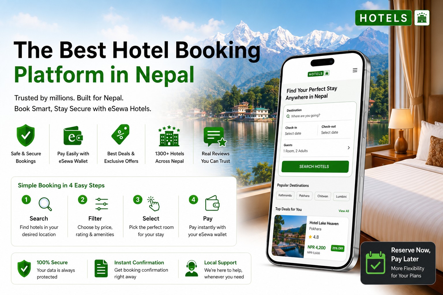 Finding why eSewa Hotels is the Best Hotel Booking Platform in Nepal Finding why eSewa Hotels is the Best Hotel Booking Platform in Nepal